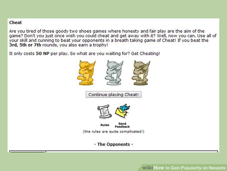 Neopets easy game trophies